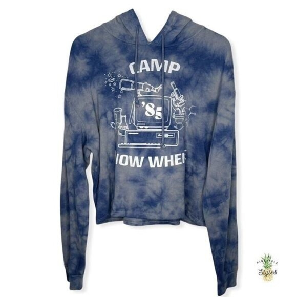 STRANGER THINGS Camp Know Where Tie Dye Hoodie  - Picture 1 of 6